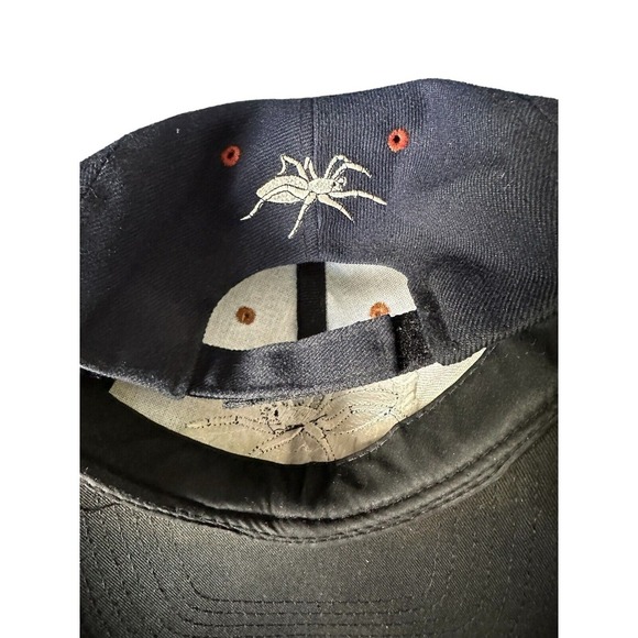 Black Embroidered SPIDERS WEB Baseball Cap Hip-Hop Snapback Hat Flat Bill Z - Picture 4 of 5